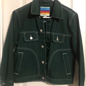 Green Jean Jacket from UO